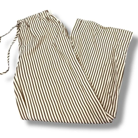 SHEIN Women's Casual Striped Wide-Leg Long Pants - Picture 6 of 9